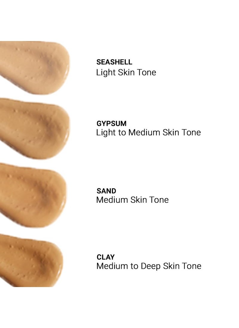Biotique Natural Makeup Magicare Liquid Full Coverage Foundation Seashell 30ml Natural Finish Acne Prone Skin  - Image 4