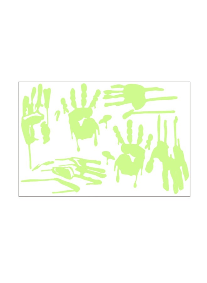 NIBEMINENT Glow-in-the-Dark Halloween Ghost Hand Stickers - Essential Decorations for Spooky Parties