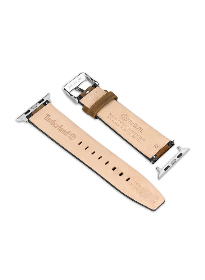 Timberland  Timberland Arnett Black & Brown ReBOTL Unisex Universal Watch Strap 22mm - TDOUS0001708  | Best Price UAE