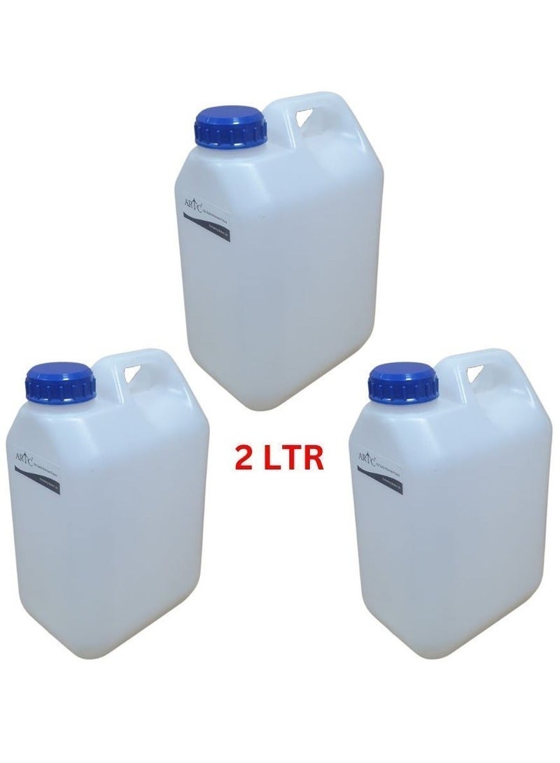ARTC 3pcs Food Grade Plastic Jerry Can, Storage Bottle For Multipurpose Use - Image 1