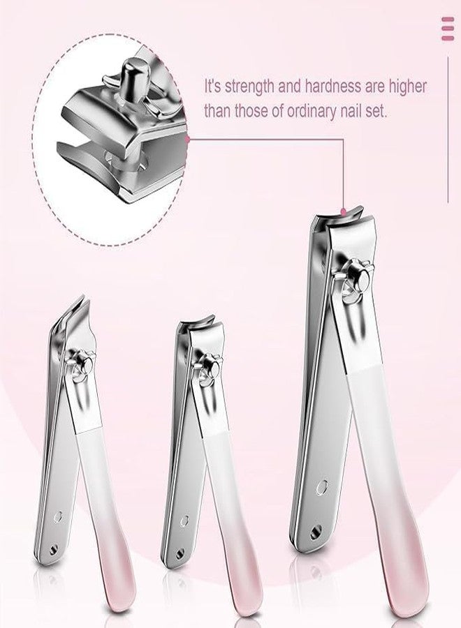 SAMTA ENTERPRISE Samta Nail Clippers Set of 4 Stainless Steel Nail Clippers with Leather Case Manicure and Pedicure Tools nail cutter for adults, kids Sharp Stainless Steel Cutter for Thick Finger Nail cutter - Image 4