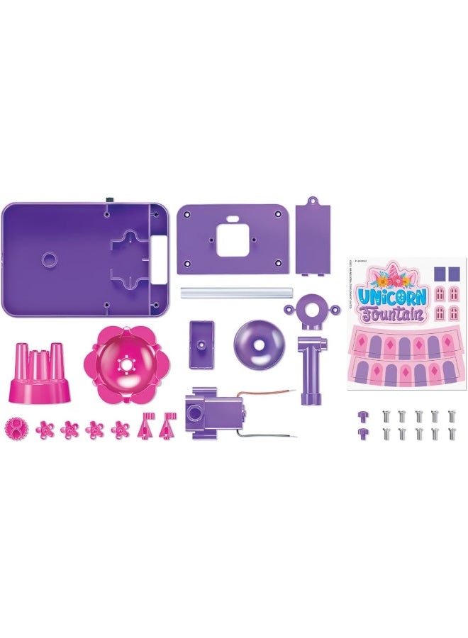 4M KidzMaker Unicorn Floating Fountain Craft Kit – Build a Magical Mid‑Air Lamp‑like Unicorn Water Fountain with Working Electric Pump, Learn Science & STEM Skills, Ideal Gift for Kids 5+ | 00-04789 - Image 5