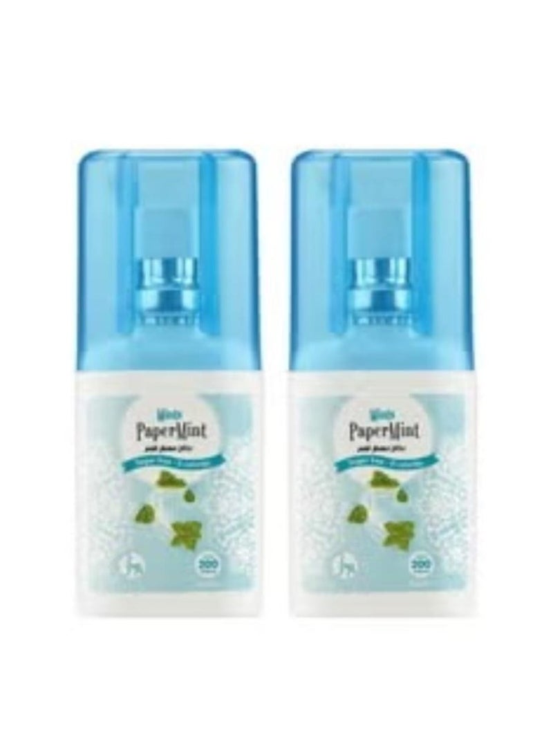 Papermint Paper Mint Mints Flavored Mouth Freshener 200 Sprays - 20 ml - 2 pieces - Image 1