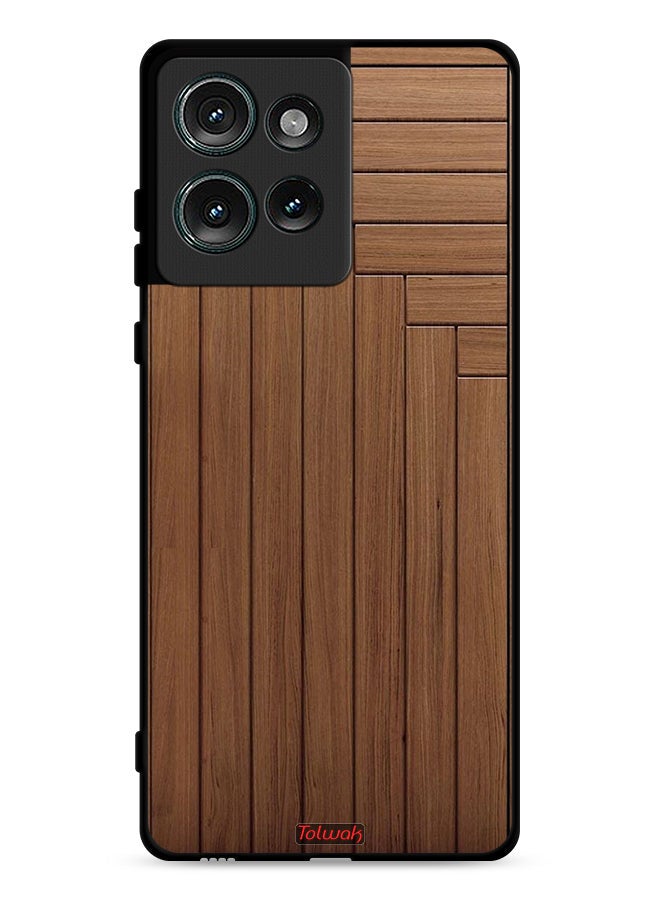 Tolwak Motorola Edge 50 Protective Case Cover Door Pattern - Image 1