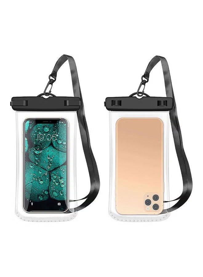 ماء الهاتف الذكي الحقيبة مع للسباحة تصفح-أسود / واضح - Image 1