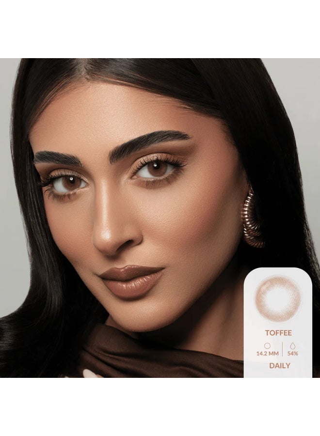 Amara Women 10 Daily Color Contact Lenses  Toffee - Image 2