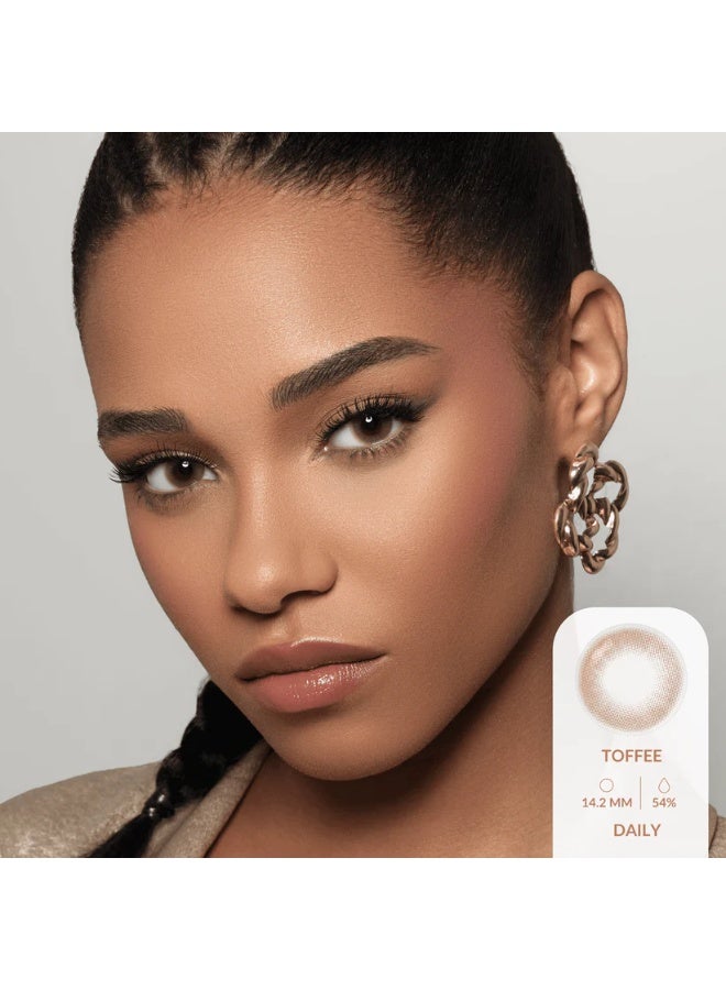 Amara Women 10 Daily Color Contact Lenses  Toffee - Image 4