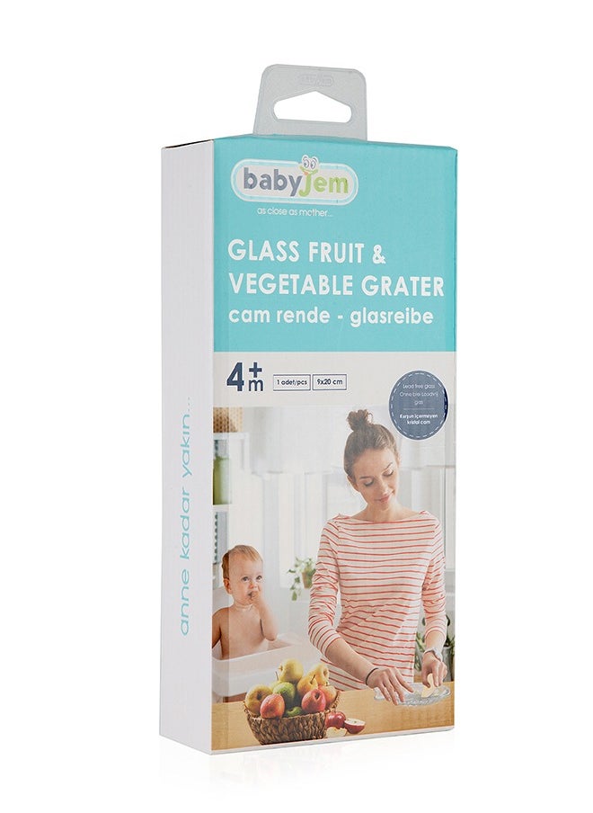BabyJem Glass Grater for Healthy Food Prep - Retains Nutrients & Vitamins, Pediatrician - Recommended for Baby Feeding, Dishwasher Safe & Durable, Versatile Cheese, Vegetable & Fruit Grater - Professional  - Image 4