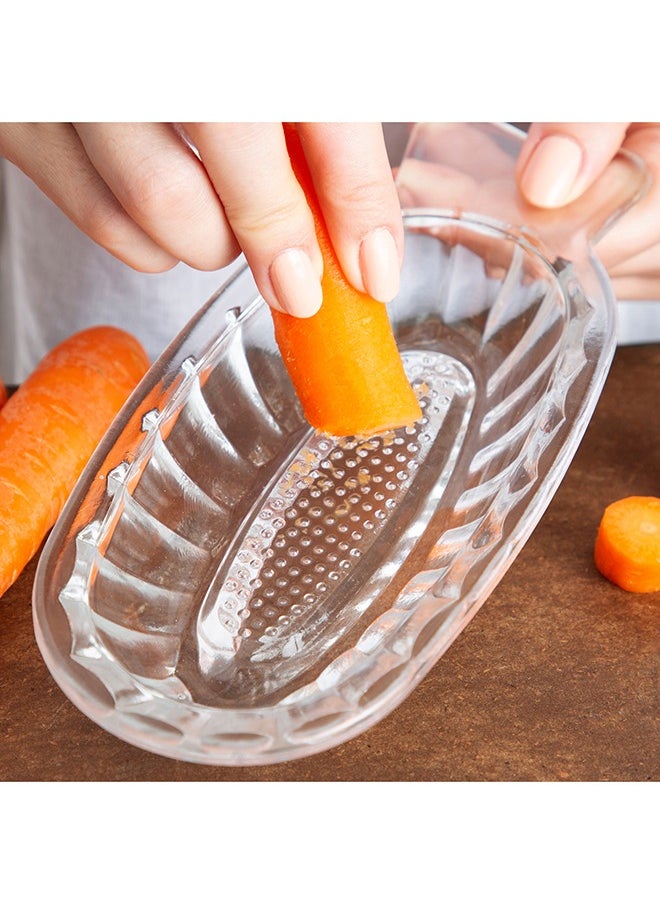BabyJem Glass Grater for Healthy Food Prep - Retains Nutrients & Vitamins, Pediatrician - Recommended for Baby Feeding, Dishwasher Safe & Durable, Versatile Cheese, Vegetable & Fruit Grater - Professional  - Image 5