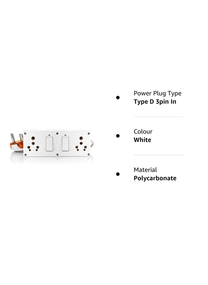HI PLASST HI PLASST 16 amp Extension Board Heavy Duty Extension Board for Heavy appliances with 2 Meter 10Sqmm Cable for Heavy appliances Like HeaterGeyserImmersion RodMicrowave Ovenetc 1000watt230volt  - Image 5