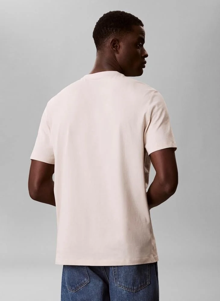 Calvin Klein Jeans  Linear Logo Crew Neck T-Shirt for Men | Best Price UAE