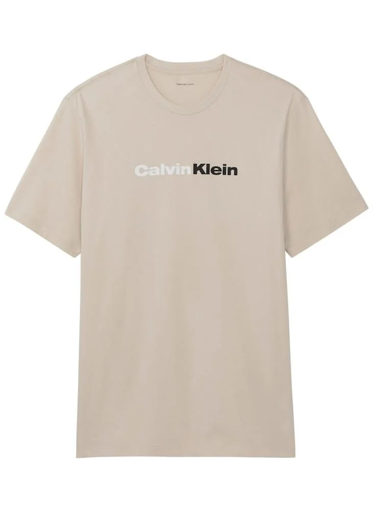 Calvin Klein Jeans  Linear Logo Crew Neck T-Shirt for Men | Best Price UAE