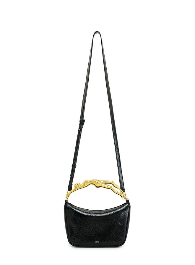 جي دبليو بي حقيبة يد نسائية من JW PEI طراز جيني بمقبض على شكل إنسان - أسود - Image 4