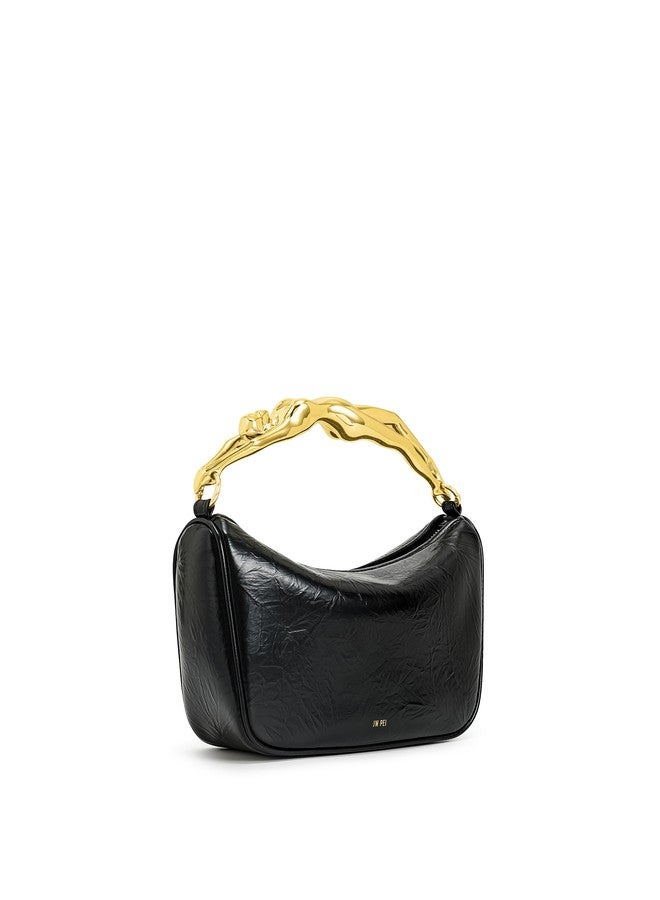 جي دبليو بي حقيبة يد نسائية من JW PEI طراز جيني بمقبض على شكل إنسان - أسود - Image 3