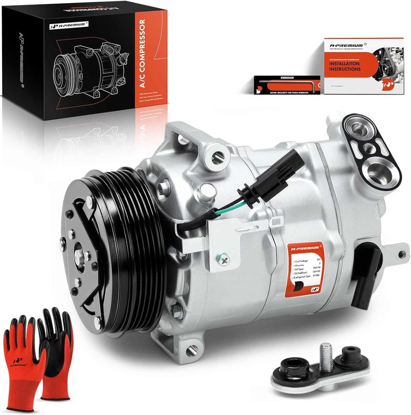 A-Premium AC Compressor with Clutch for Chevrolet Malibu 2016-2020 - Image 1