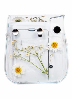 Y&D Transparent PVC Camera Storage Bag for Instant Mini 11/9/ 8 Portable Daisy Gypsophila Decoration Polaroid Case  - Image 3