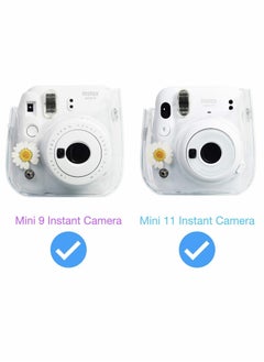 Y&D Transparent PVC Camera Storage Bag for Instant Mini 11/9/ 8 Portable Daisy Gypsophila Decoration Polaroid Case  - Image 4