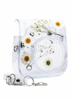 Y&D Transparent PVC Camera Storage Bag for Instant Mini 11/9/ 8 Portable Daisy Gypsophila Decoration Polaroid Case  - Image 2