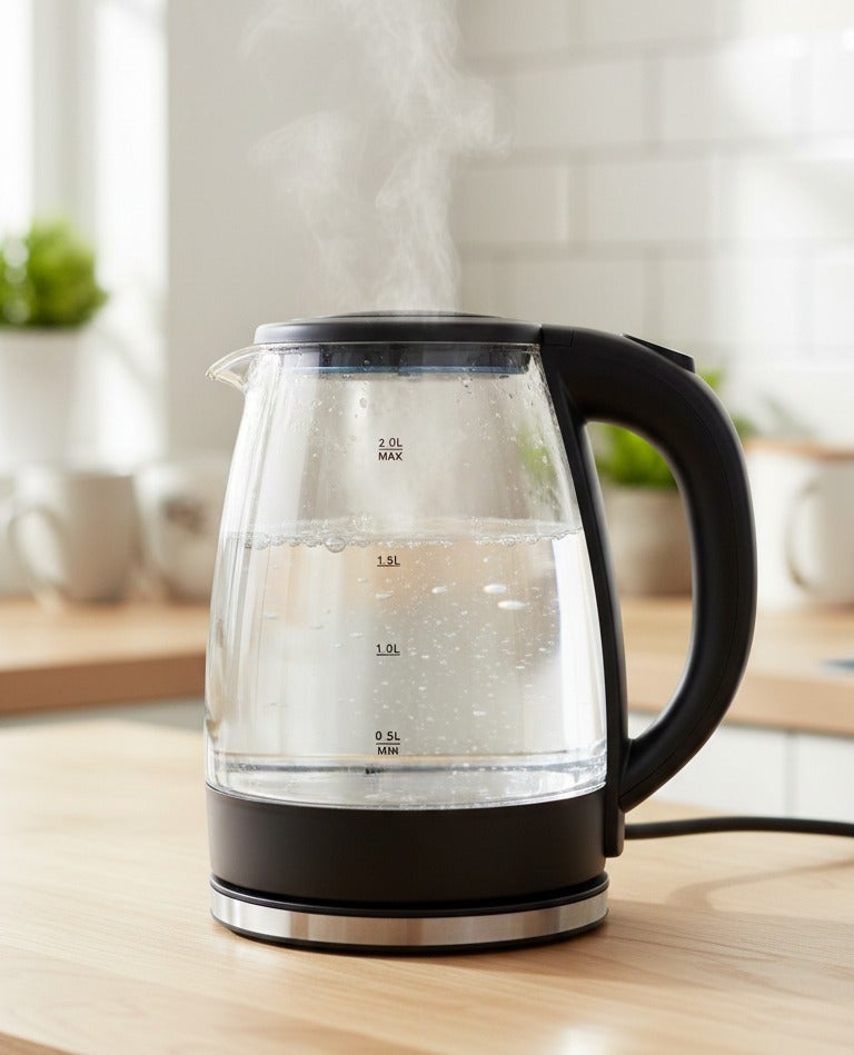 غلاية مياه كهربائية - زجاج - 2 لتر - متعدد الالوان