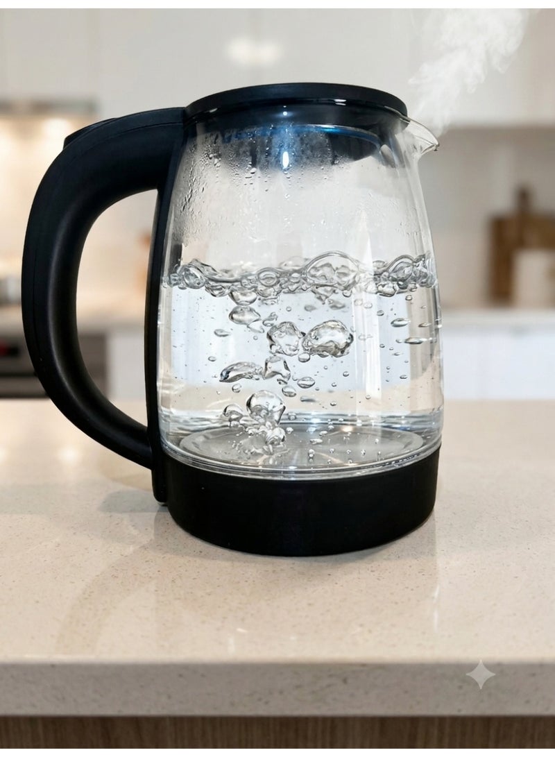 Electric kettle - glass - 2 L - Multicolor