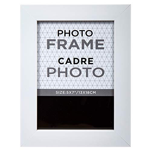 Truu Design Modern-Conemporary Solid Picture Gallery Frame, 5"" x 7"", White" (65062) - Image 2