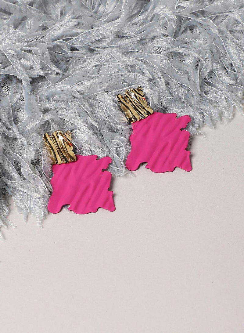 SOHI Contrast Ripple Artificial Drop Earring Jewellery - Image 5