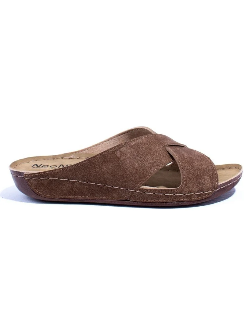 Dagoster DZA37-514 Mink Daily Orthopedic Women's Slippers