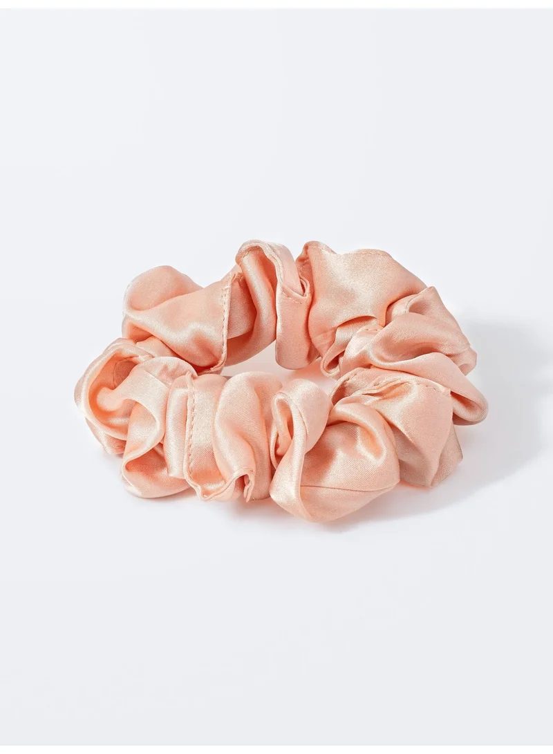 Beauty Pillow 100% Silk Hair Scrunchie Pink Blush – Prevents Hair Breakage & Creases