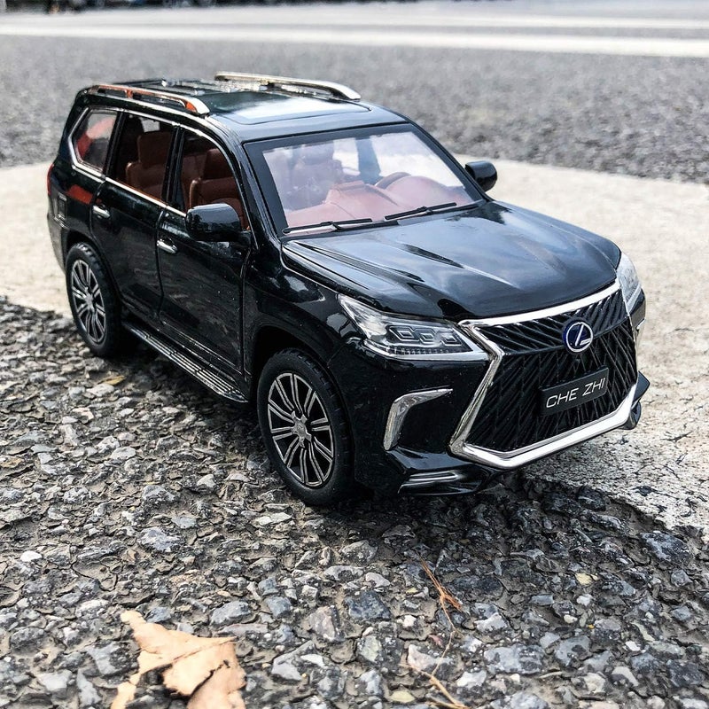 BDTCTK Zinc Alloy Pull Back Big Toy car with Sound and Light for Kids (Black) - Image 4
