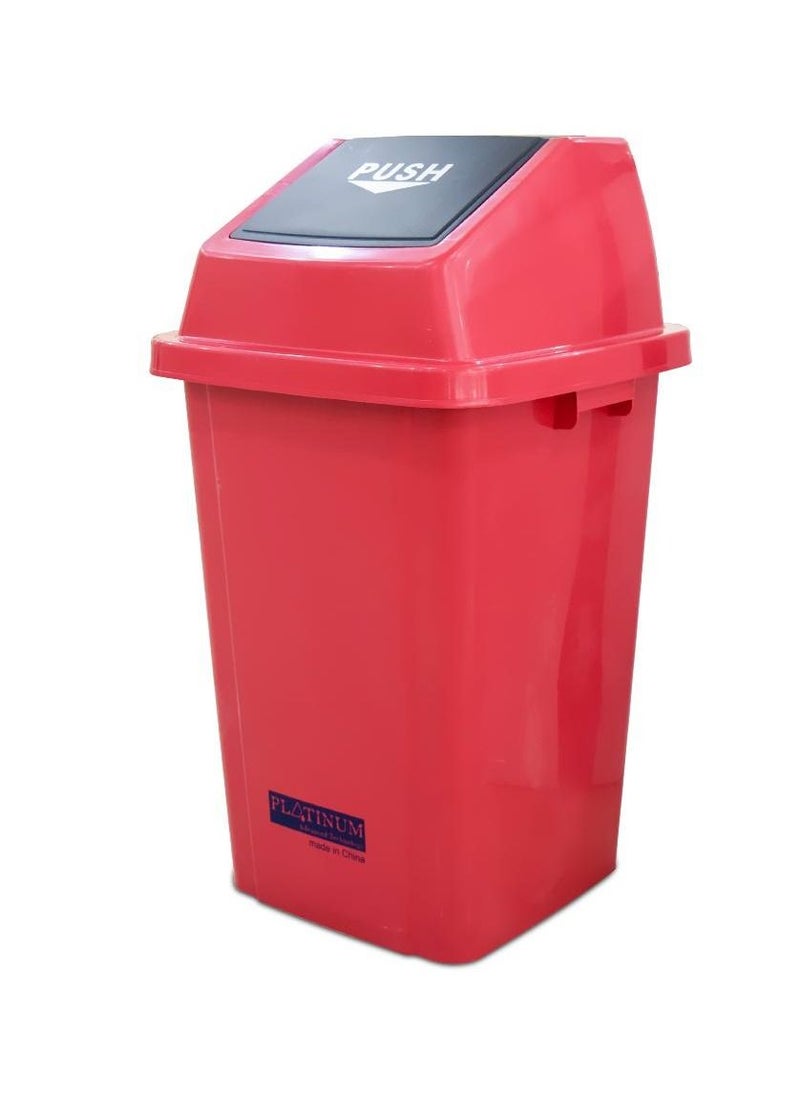 AKC - Durable Quadrate Garbage Bin | 100LTR | RED - Image 1