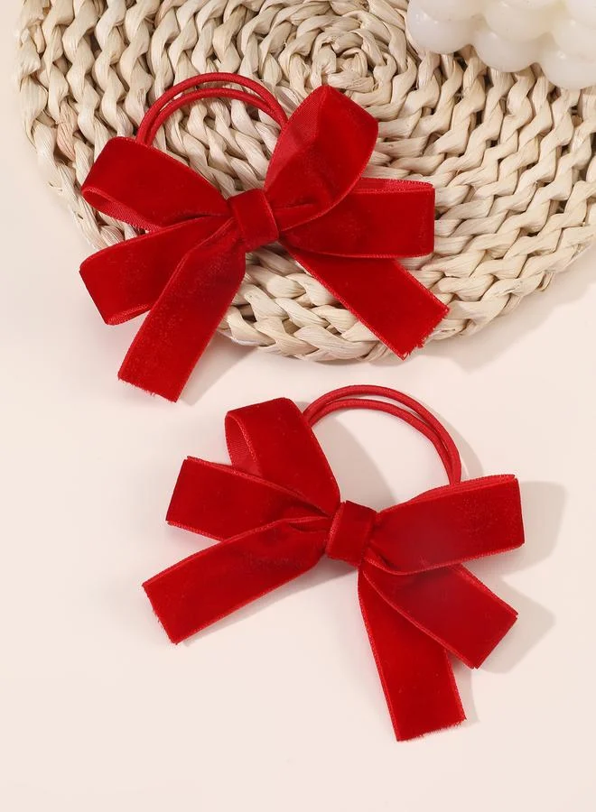تايك تو Set of 2 - Solid Bow Hair Ties