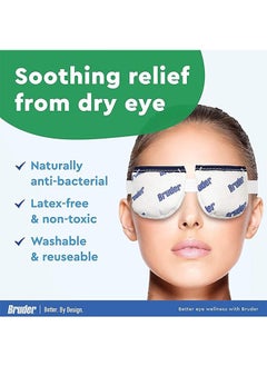 Bruder Eye Mask，Moist Heat Eye Compress ，Microwave Activated，Relieves Dry Eye, Styes, Meibomian Gland Dysfunction  - Image 4