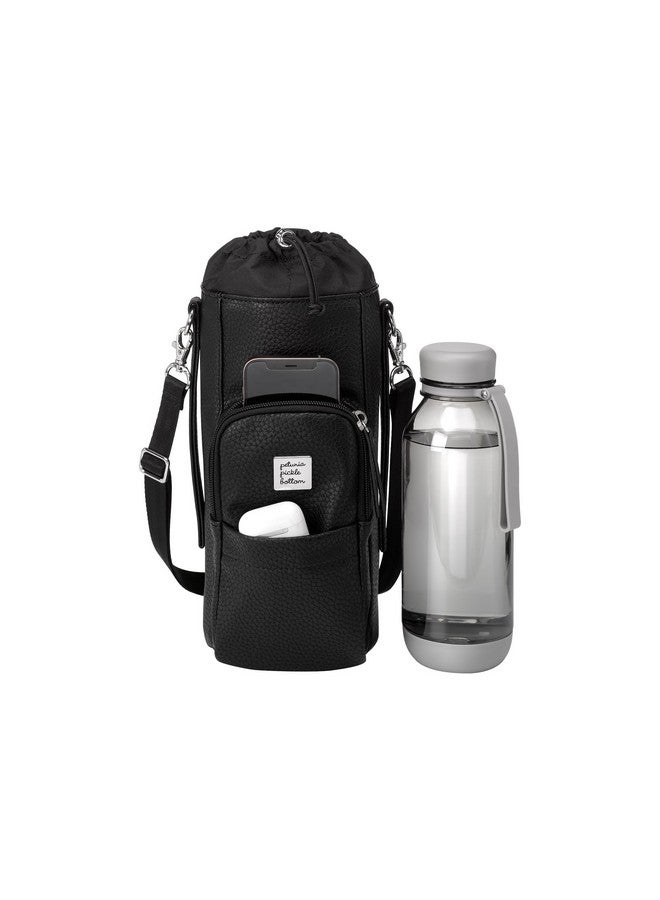 petunia pickle bottom Pickle Bottom - Viva Cross-Body - Water Bottle Holder - Pockets Perfect For Your Keys, Wallet And Other Essentials - Ebony - Image 2