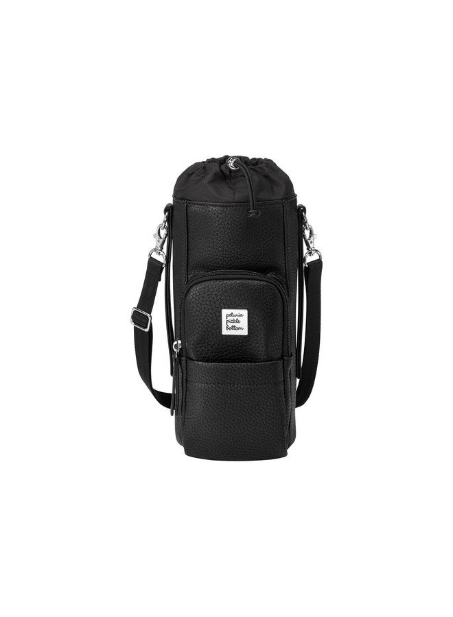 petunia pickle bottom Pickle Bottom - Viva Cross-Body - Water Bottle Holder - Pockets Perfect For Your Keys, Wallet And Other Essentials - Ebony - Image 1