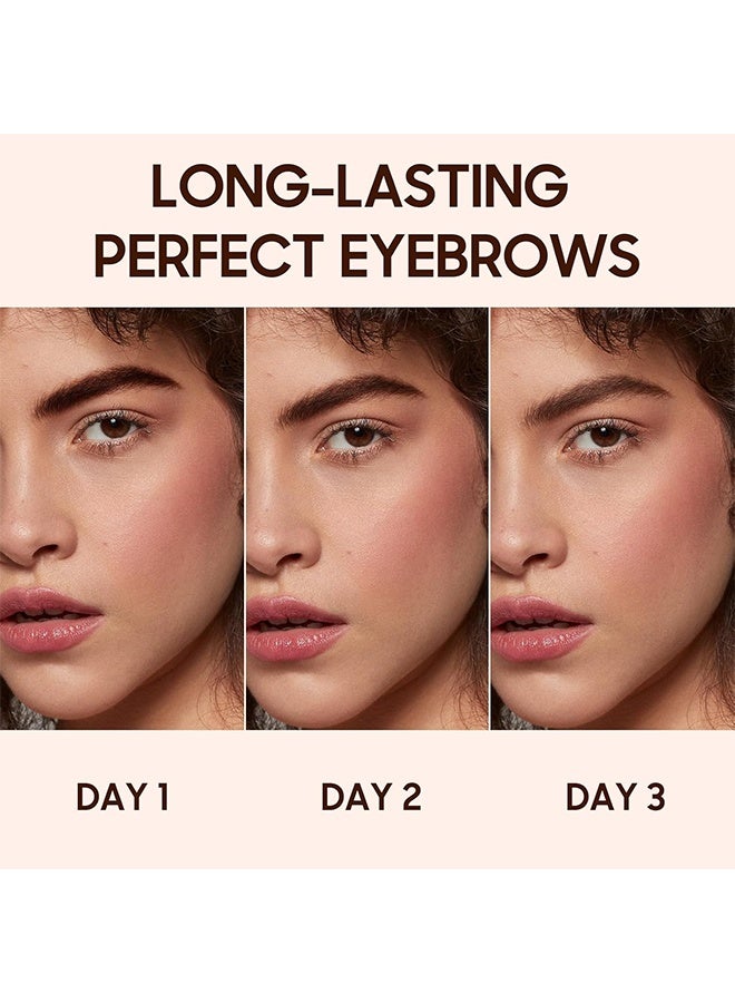 ICVC Tattoo Brow, Tattoo Peel Off Eyebrow Gel Tint, Semi Permanent Tattoo Brow Peel Off Tint Gel, Easy Peel Off Tin, Last Up To 3 Days, Waterproof And Sweat Resistant, Dark Brown - Image 5