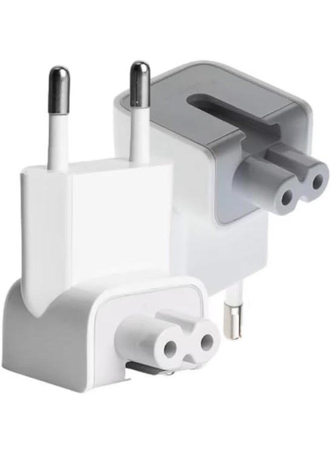 جاي إس بازار Mac AC Wall Adapter Plug Duckhead EU Wall Charger AC Cord EU Standard Duck Head for MacBook Mac iBook/iPhone/iPod AC Power Adapter Brick  - Image 5