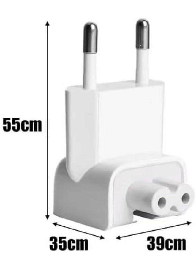 جاي إس بازار Mac AC Wall Adapter Plug Duckhead EU Wall Charger AC Cord EU Standard Duck Head for MacBook Mac iBook/iPhone/iPod AC Power Adapter Brick  - Image 3