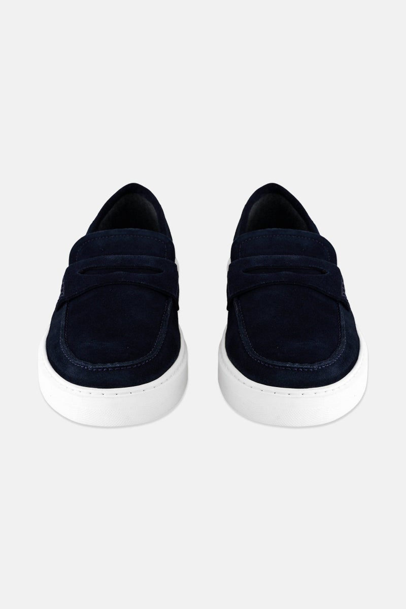 GEOX Men U Deiven C Slip On Loafers, Navy  - Image 4