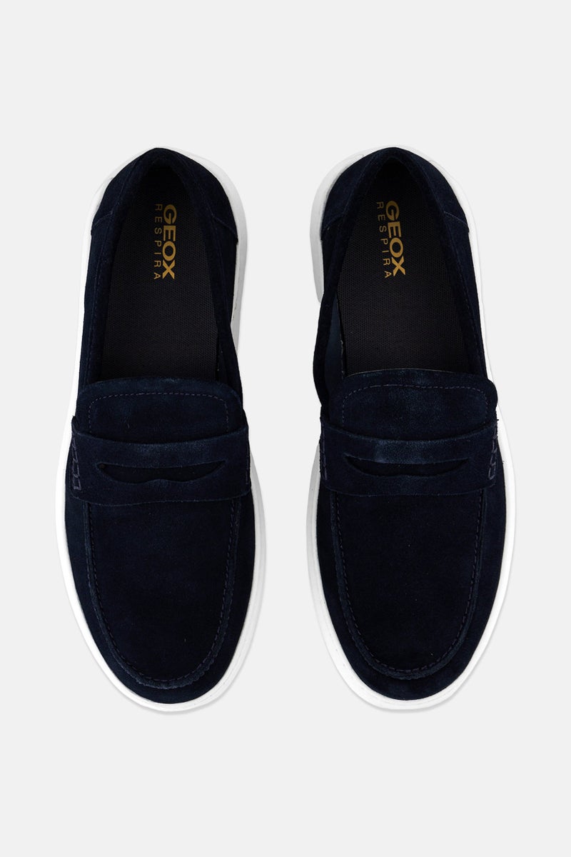 GEOX Men U Deiven C Slip On Loafers, Navy  - Image 3