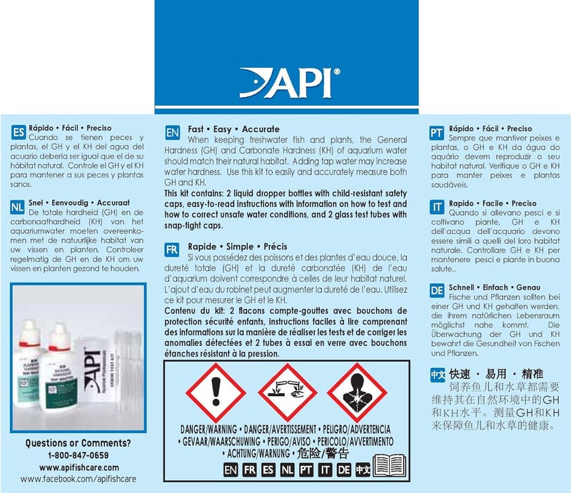API Aquarium Pharmaceuticals, , MARS Fishcare Gh and Kh Test Kit - Image 2
