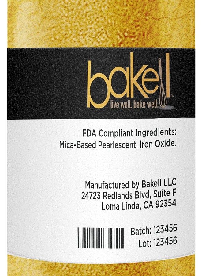 Bakell's Super Gold Luster Dust & Paint - (50g 1x Jar) | Edible Radiance for Baking, Desserts, and Beverages - Image 3
