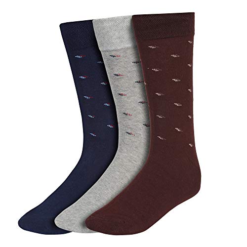 CREATURE Men's Cotton Socks (SCS-903_Multicolored_Medium) - Image 1