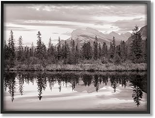 Stupell Industries Stupell Industries Lakeside Woodland Landscape Black Framed Giclee Art Design by Dennis Frates  - Image 1