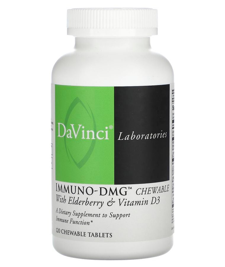 DaVinci Laboratories Immuno-DMG Chewable with Elderberry & Vitamin D3 120 Chewable Tablets