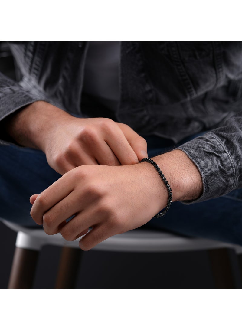 POLICE Flash Ion Plated Black Stainless Steel Gents BraceletPEAGB0038905  - Image 4