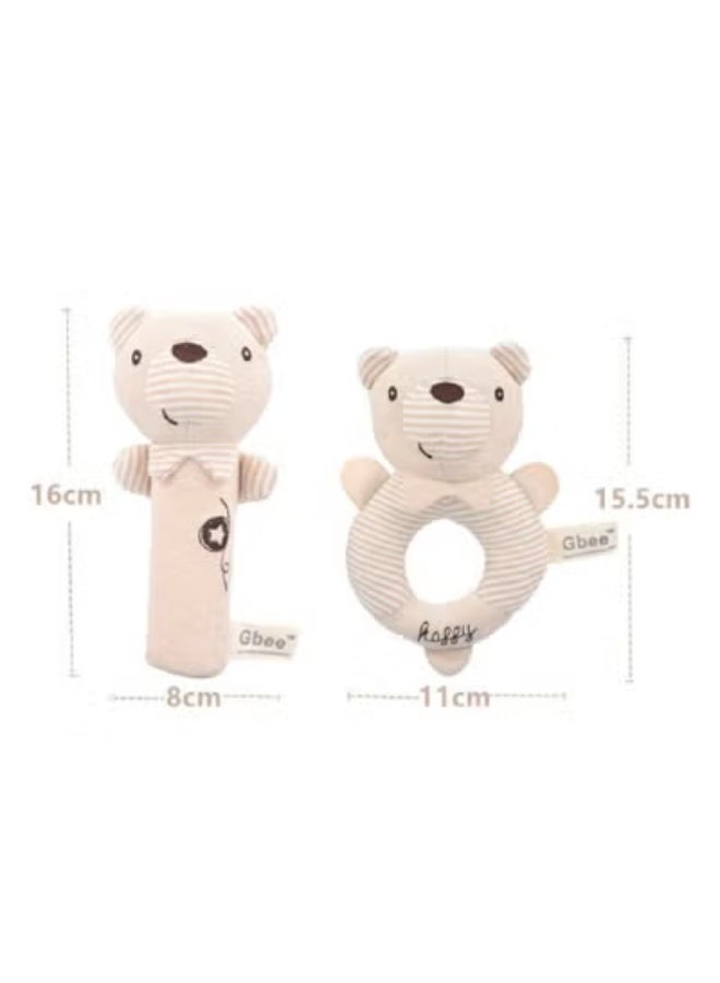 Gbee Top-Quality Material Organic Cotton Rattles Toy Set For Kids Hand Bell Infant Educational Mobiles Toys - Image 2