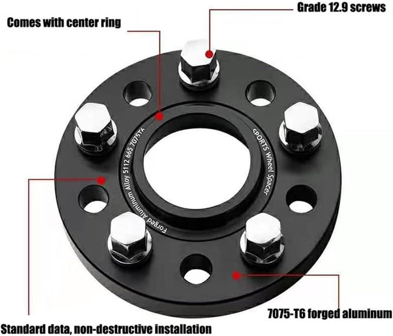 Wivplex 25mm Wheel Spacers for BMW - Image 5