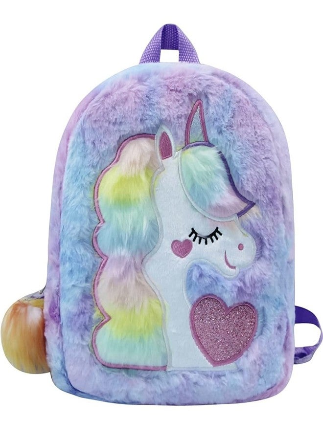 Flywind Cute Unicorn Backpack || Daypack Rainbow Backbag || Schoolbags for Girls Kids || School Picnic Kids Cartoon Backpack || Adjustable Shoulder(Multi) - Image 1