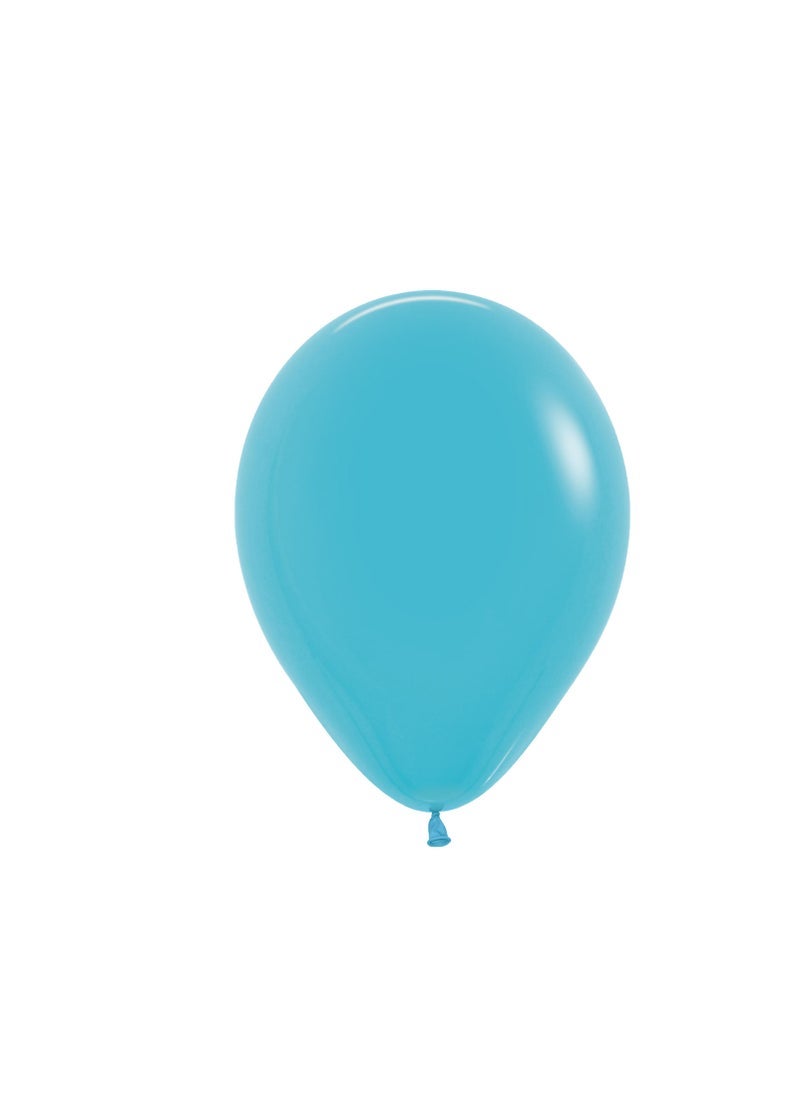 Sempertex 20000755 Fash 12" Caribb 50pkCaribbean Blue Latex Balloons-50 Pcs, Various - Image 1