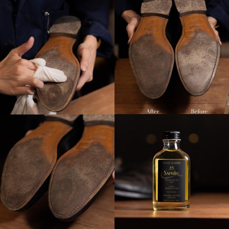 Saphir حارس النعل سافير ميدال دو أور - زيت Conditioner و Protector للنعل الجلدي الطبيعي - Image 3
